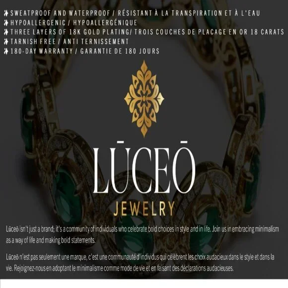 Palm Earrings, 18K gold plated Stainless steel - Picture 3 of 4